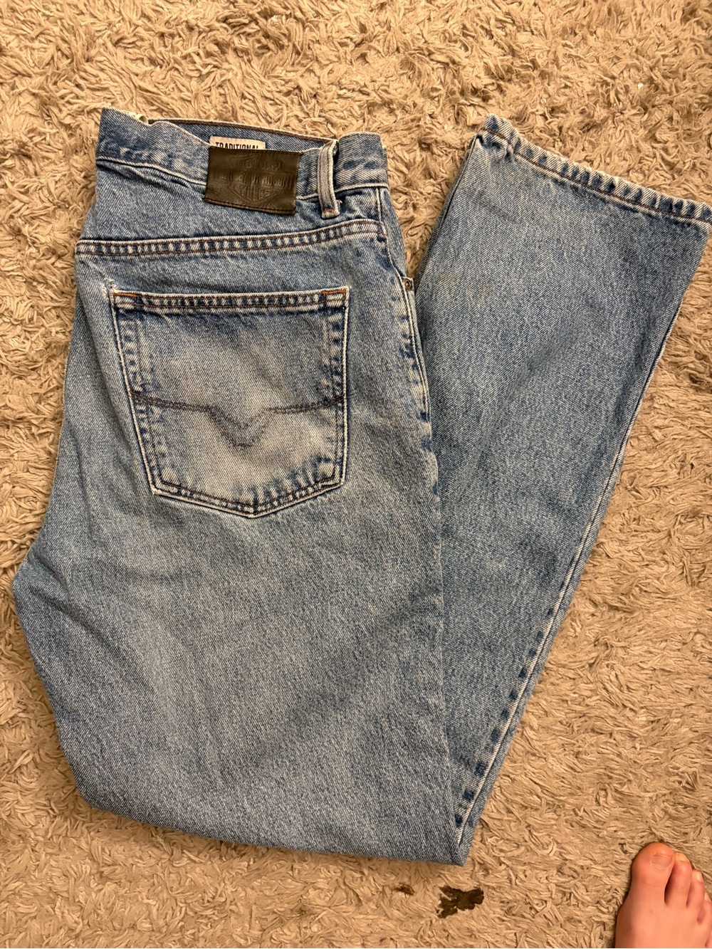 Harley-Davidson Light Blue Relaxed Fit Men’s Jeans